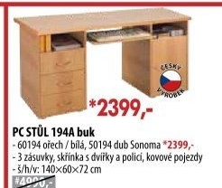 Stůl na počítač 194 buk