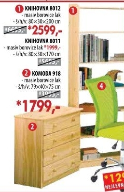 Knihovna 8012 lakovaná