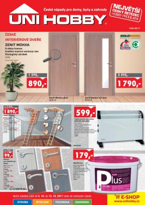 akční leták UNI HOBBY 5.10.2017-15.10.2017