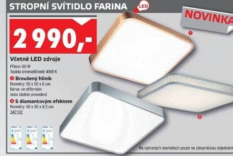Stropní svítidlo Farina Top Light