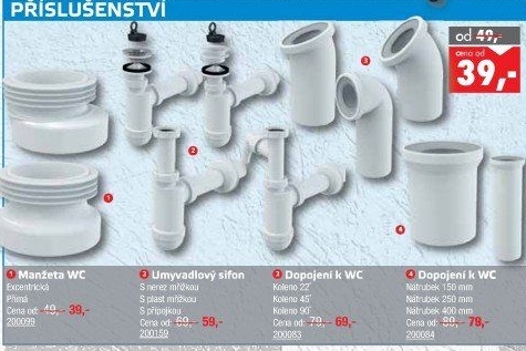 Excentrická manžeta k WC Alcaplast