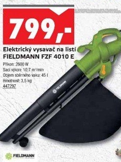 Vysavač listí Fieldmann FZF 4010 E