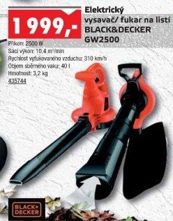 Vysavač listí GW2500 Black&amp