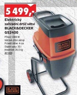 Elektrický drtič větví Black&amp