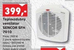Teplovzdušný ventilátor SFH 7010 Sencor