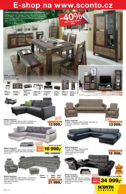 akční leták Sconto nábytek 4.10.2017-17.10.2017