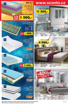 akční leták Sconto nábytek 4.10.2017-17.10.2017