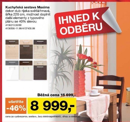 KUCHYŇSKÁ SESTAVA MAXIMA 220