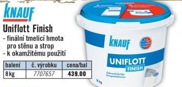 Výplňová hmota Knauf Uniflott Finish