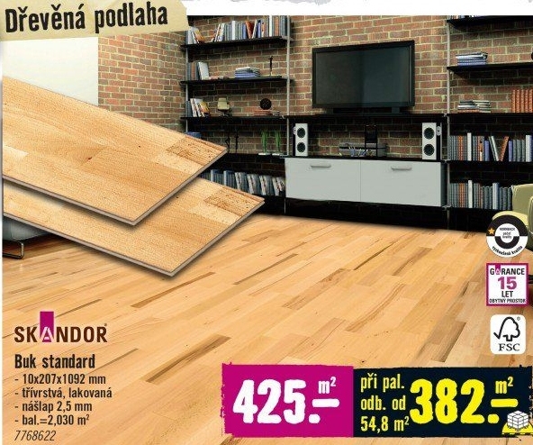 Dřevěná podlaha Skandor