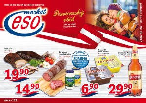 akční leták ESO MARKET 11.10.2017-22.10.2017