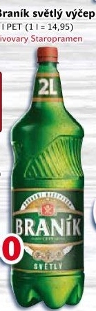 Pivo světlé výčepní 10° Braník