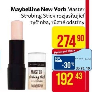 Rozjasňující a konturovací tyčinka Master Strobing Stick Maybelline