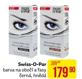 Barva na obočí a řasy Swiss O Par