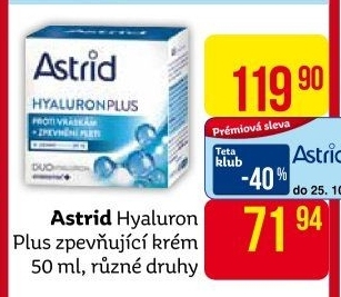 Krém pleťový proti vráskám Hyaluron Plus Astrid