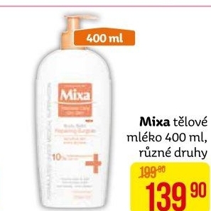 Tělové mléko Mixa