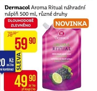 Tekuté mýdlo Aroma Ritual Dermacol - náhradní náplň