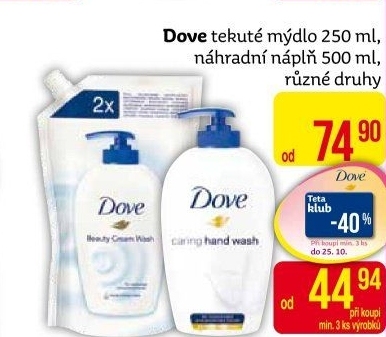 Tekuté mýdlo Dove