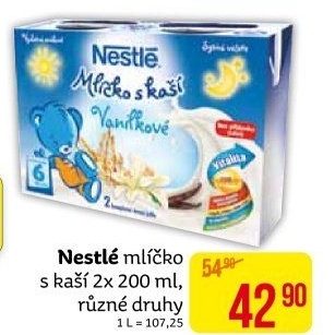 Mlíčko s kaší Nestlé