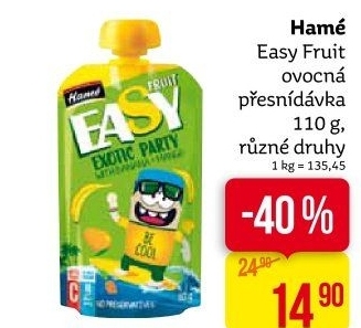 Ovocná kapsička EasyFruit Hamé