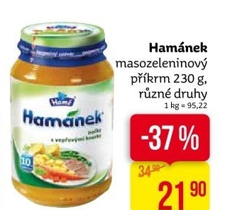 Příkrm masozeleninový Hamánek