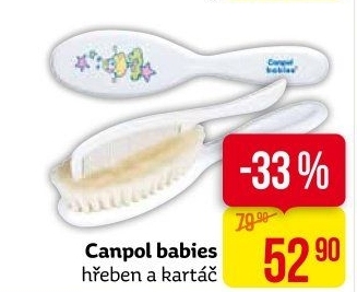 Sada hřeben a kartáč Canpol Babies