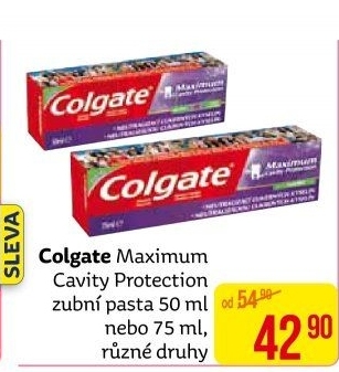 Pasta na zuby Protection Maximum Cavity Colgate