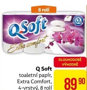 Toaletní papír 4vrstvýQ soft