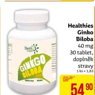 Doplněk stravy Ginkgo Biloba Healthies
