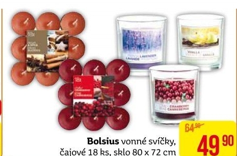 Svíčka ve skle Bolsius