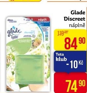 Osvěžovač vzduchu Discreet Glade by Brise - náplň