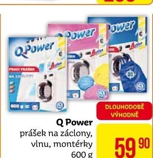 Prací prášek na záclony Q Power