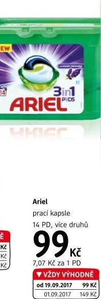 Prací kapsle 3v1 Ariel