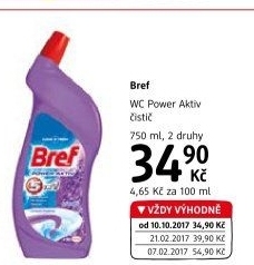 Čistič WC gelový Power Gel Bref