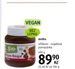 Oříškovo-nugátová pomazánka dm Bio