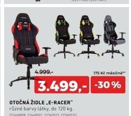 Otočná židle E-RACER