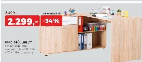 Psací stůl BILLY