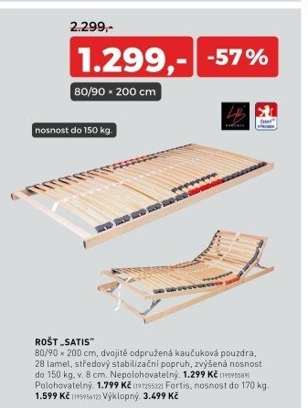 Lamelový rošt SATIS