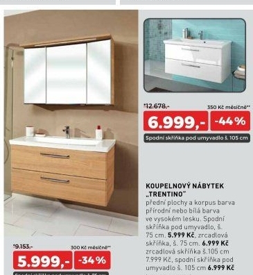 Skříňka pod umyvadlo TRENTINO