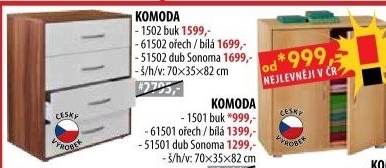 Komoda se zásuvkami 1502