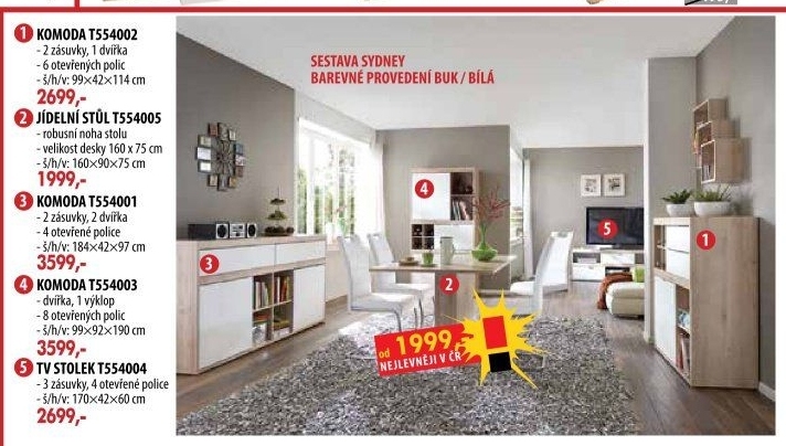 Jídelní stůl SYDNEY 5