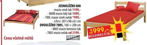 Jednolůžko 800B