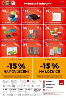 akční leták Kika nábytek 16.10.2017-29.10.2017