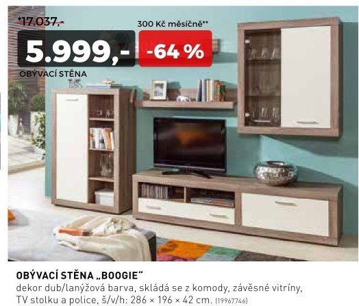 Obývací stěna BOOGIE