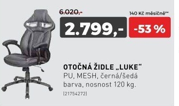 Otočná židle LUKE