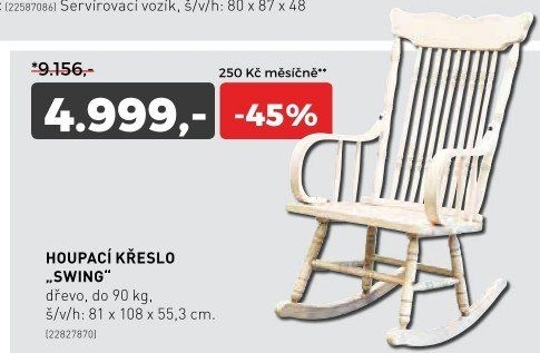 Houpací křeslo SWING