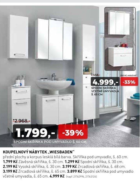 Skříňka pod umyvadlo WIESBADEN