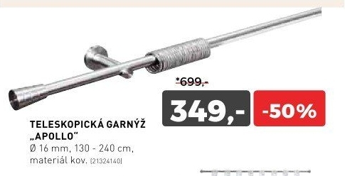 Záclonová tyč APOLLO