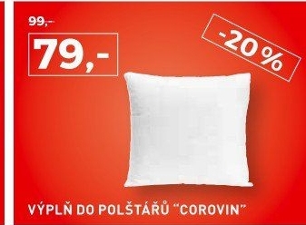 Náplň do polštářů COROVIN