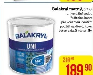 Barva Balakryl UNI mat